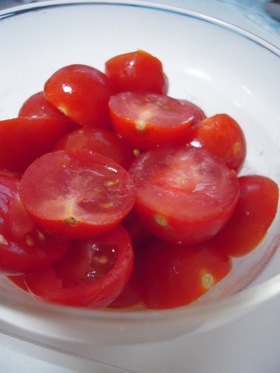 簡単!ミニトマトのマリネ おつまみにも◎