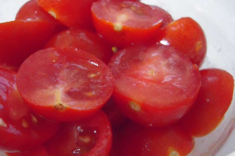 簡単 ミニトマトのマリネ おつまみにも レシピ 作り方 By Bambi04 クックパッド 簡単おいしいみんなのレシピが367万品