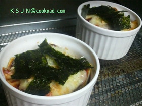 +豆腐グラタン☆ピザ風味+