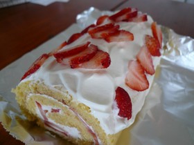 あっという間にロールケーキ