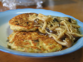 豆腐ハンバーグ(豆腐お好み焼き?)覚え