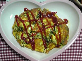 ゴーヤのチーズオムレツ♡