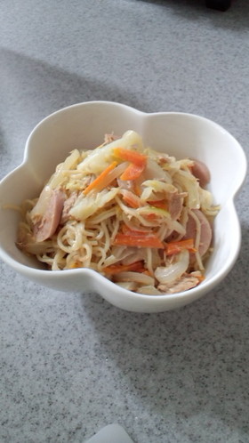 そぅめん マヨ炒め〜♪