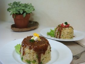 カレーがいっぱい♡ ケーキカレー♫