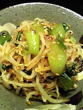 ★もやしと青梗菜のめんつゆ和え★