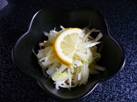 いか燻とセロリのオリーブサラダ♪