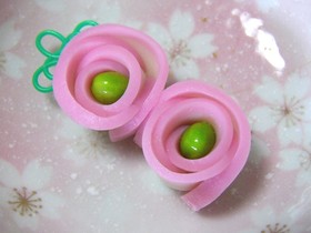 お弁当に♬枝豆とかまぼこのお花☆彡