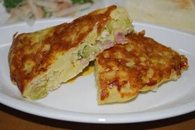 ポテトサラダをリメイク→ポテサラオムレツ