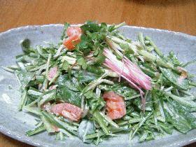 シャキシャキ水菜サラダ