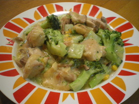 鶏肉と野菜のクリーム煮