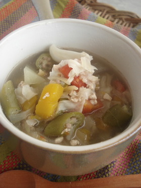 セブ料理■夏野菜がいっぱいスープ■