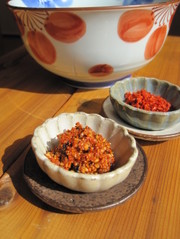 吉田のうどんのすりだね(薬味)の写真