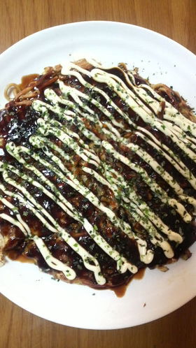 お好み焼じゃなく〝そば玉〟です(^_^)