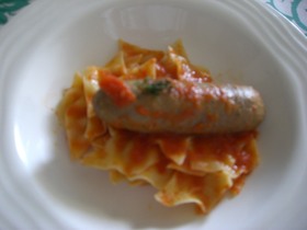 生サルシッチャのパスタ
