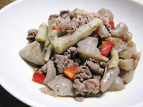 牛肉と牛蒡の煮物