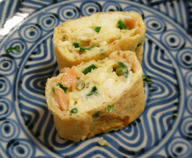 鮭フレークとねぎの卵焼き お弁当のおかず