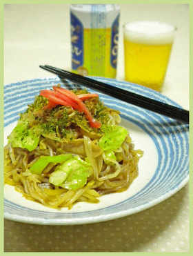 ヘルシー!糸こんにゃくでソース焼きそば?