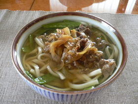 ボリューム満点☆肉うどん
