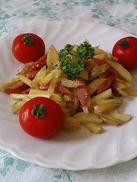 簡単!ジャーマンポテトサラダカレー風味