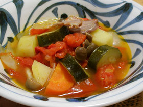 いろいろ野菜とトマトの煮込み