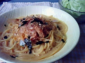 ランチにたまごパスタ