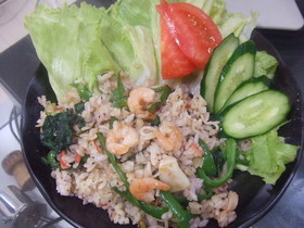 *†*SEAフードにんにく炒飯*†*