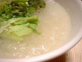 大根おろしのスープ。