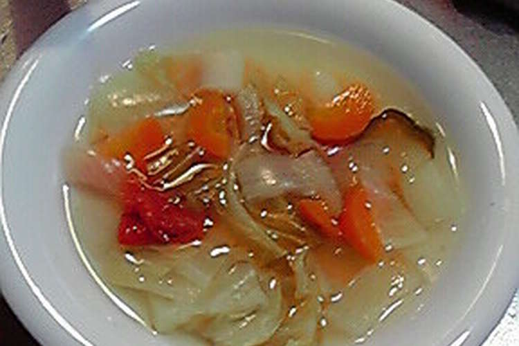 野菜だけ分でノンオイルあっさりスープ レシピ 作り方 By ミルダン クックパッド 簡単おいしいみんなのレシピが358万品