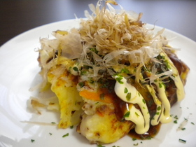 もっちもち☆じゃがチーズお好み焼き