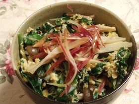 ☆みょうがのサワー漬け+ニラ玉餡かけ丼☆