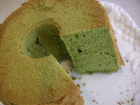 抹茶シフォンケーキ