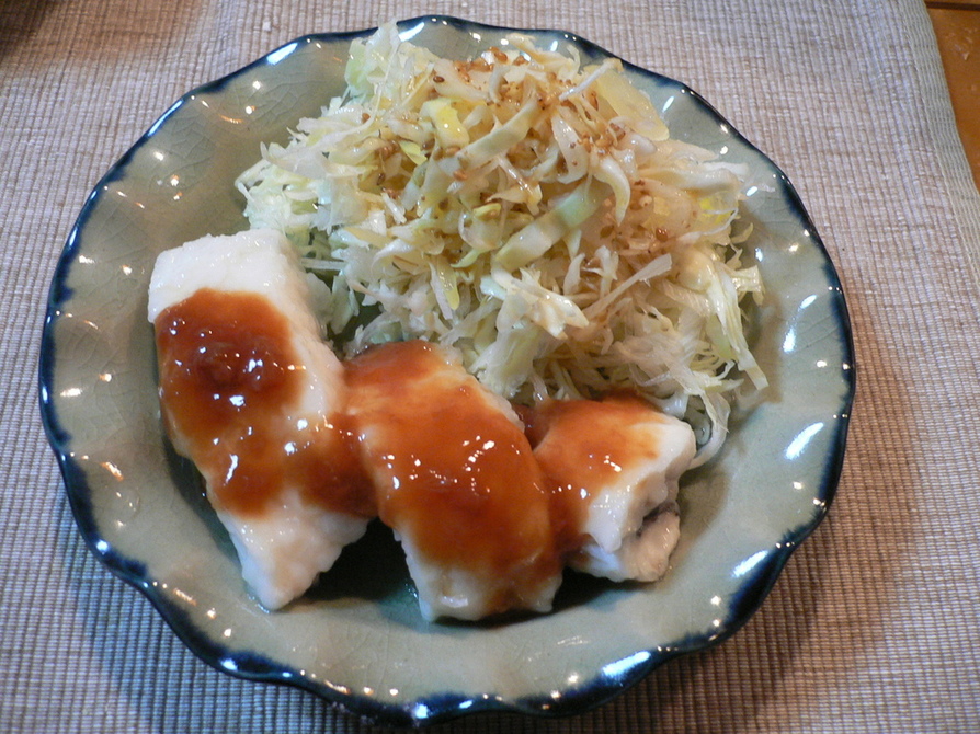 ダイエットメニュー☆白身魚の梅肉ソースの画像