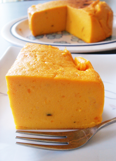 かぼちゃのクリームチーズケーキの写真