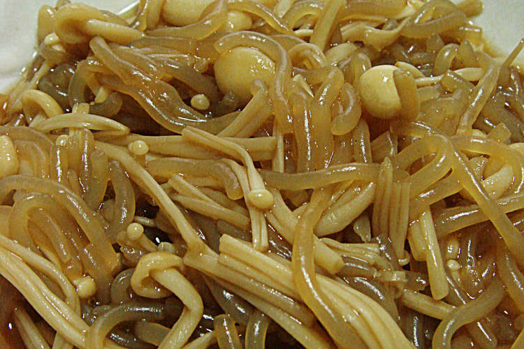 糸こんにゃくとえのきの炒め物 レシピ 作り方 By Mame クックパッド 簡単おいしいみんなのレシピが352万品