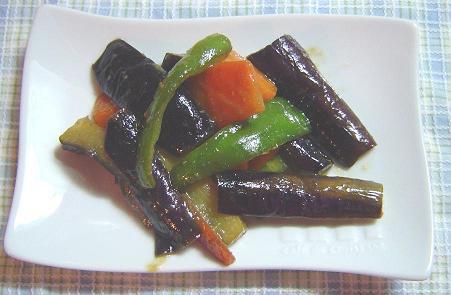 茄子と野菜の味噌炒めの画像