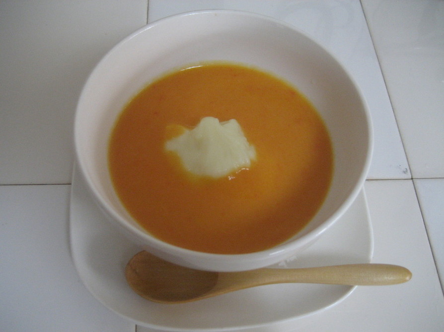 パプリカのスープの画像