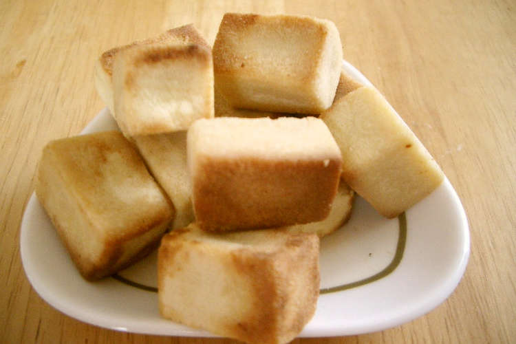高野豆腐でカリカリおやつ レシピ 作り方 By ぱんだおうじ クックパッド 簡単おいしいみんなのレシピが352万品