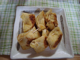 もやしチーズ in 油揚げ