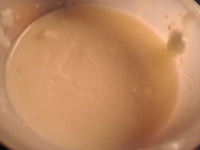 牛乳とクリーミングパウダーのバニラアイスの画像