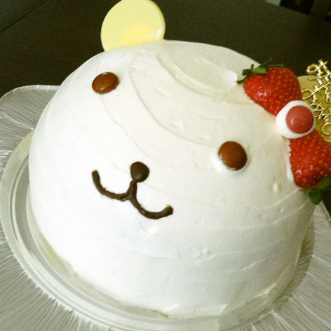 くまさんデコレーションケーキ