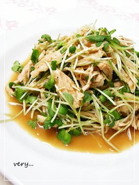 クック膳★ふっくらササミの簡単サラダ♡