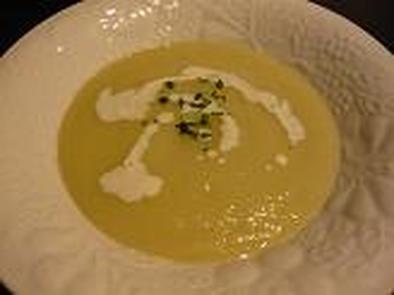 簡単ヘルシー、きゃべつの冷製スープの写真