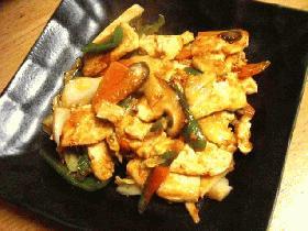 豆腐と野菜のみそいため