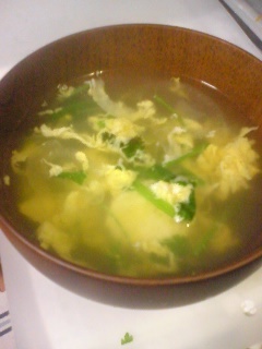 香菜使いきり　中華風たまごスープの画像