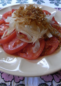 カリカリしらすのトマトサラダ