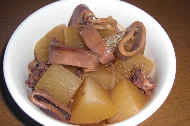 イカの缶詰だけでこっくり美味しい大根煮 レシピ 作り方 By ぱっくんぷっくん クックパッド 簡単おいしいみんなのレシピが351万品