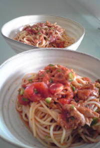 トマト＆バジルソースの簡単冷製スパゲティ