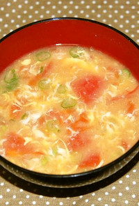 ★洋風みそ汁★トマトと玉子のスープ