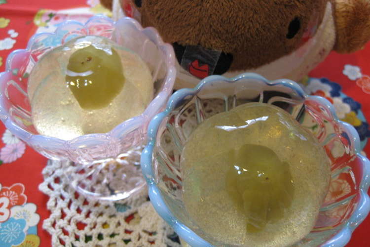 うめ 梅酒ゼリー レシピ 作り方 By ちゅんこっこ クックパッド