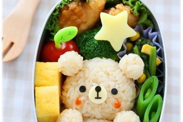 テディベア風 くまちゃん キャラ弁 レシピ 作り方 By Mai Mai クックパッド 簡単おいしいみんなのレシピが357万品